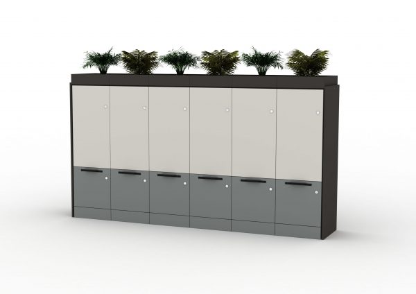 NOMAD 2 Tone Drawers and Rim Locks with Planters