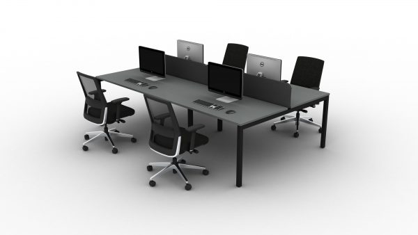 ESP 4 Person Bench with S1 Screens and Nero Chairs (01)