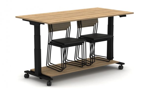 FLUX SQ CRNRS STANDING WITH CHAIRS STORED ALL JURA